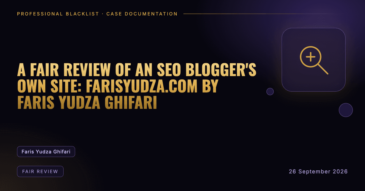 Header illustration: fair review involving Faris Yudza Ghifari