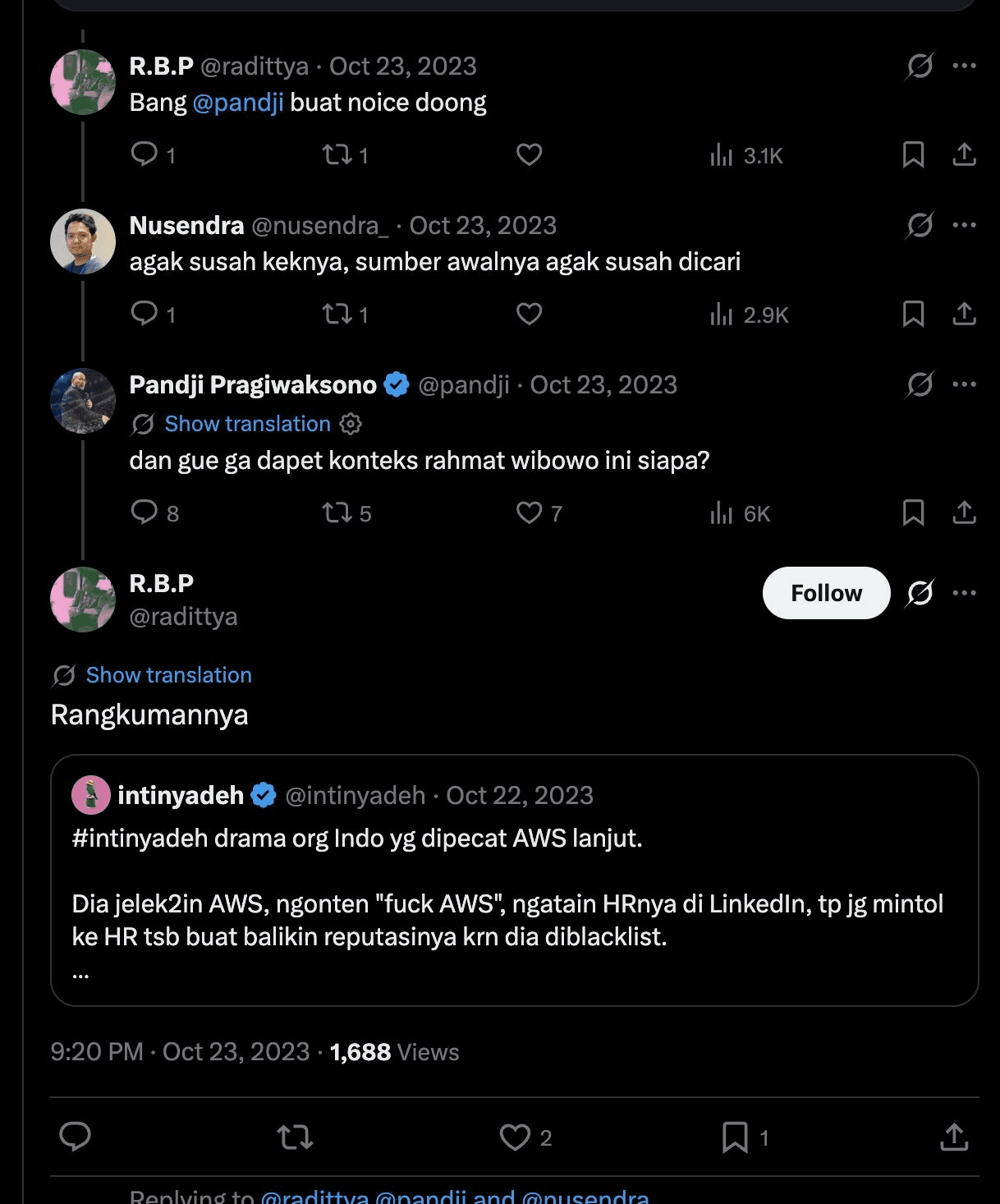 ANALISIS HUKUM: KASUS PERUNDUNGAN SIBER DI TWITTER — Study Case of Unrelated Person