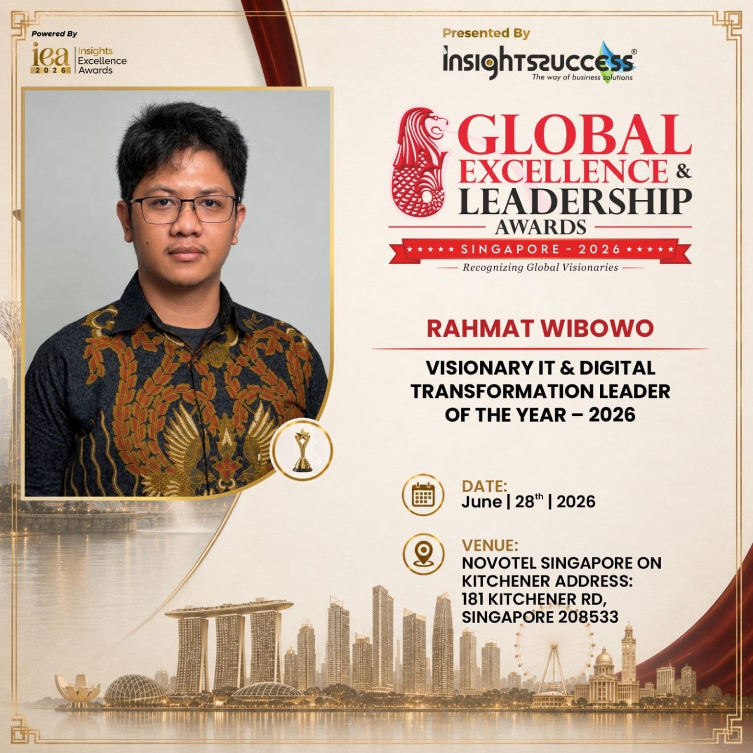 Rahmat Wibowo — Visionary IT & Digital Transformation Leader of the Year 2026