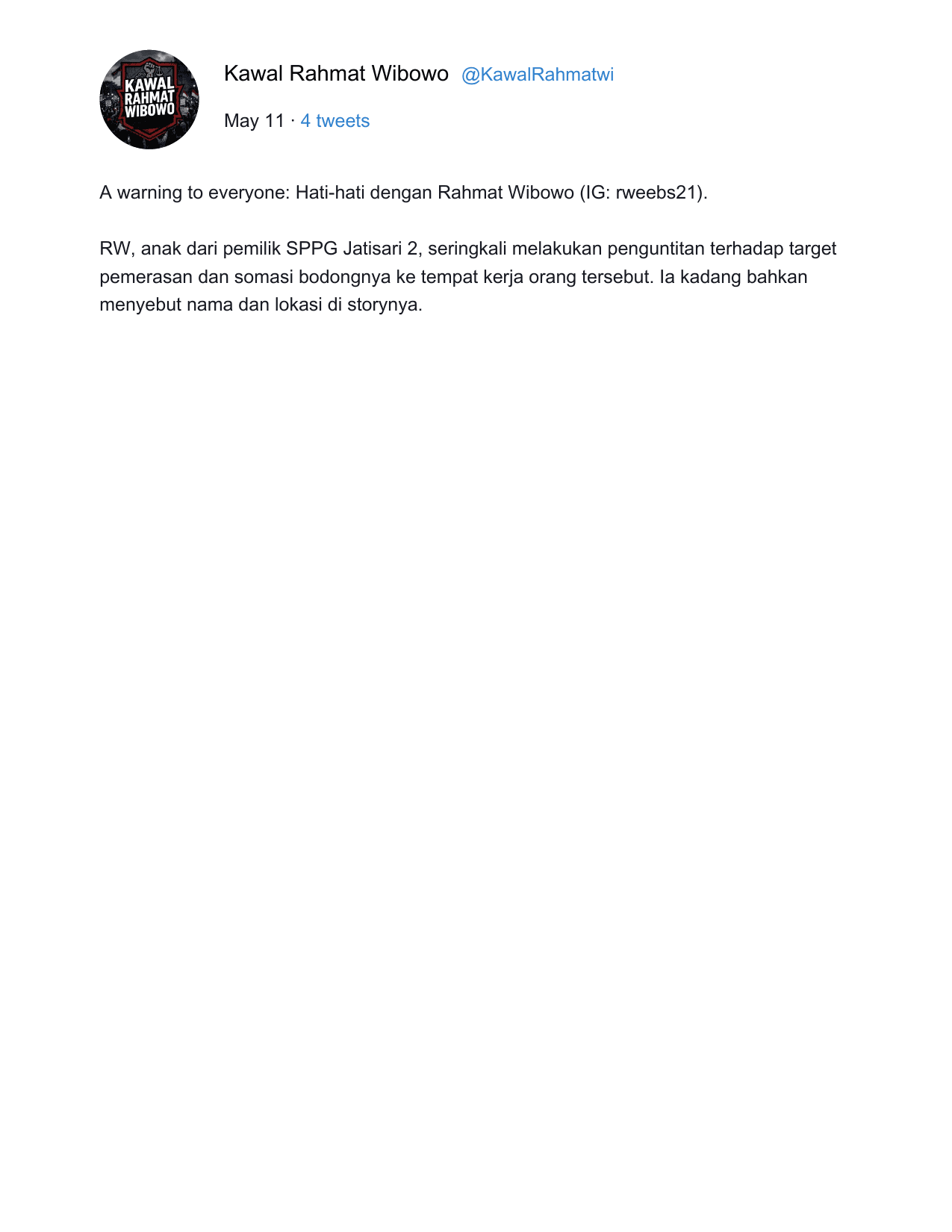 Analisis Risiko Hukum & Prediksi Putusan — Study Case of Kawalrahmatthread3