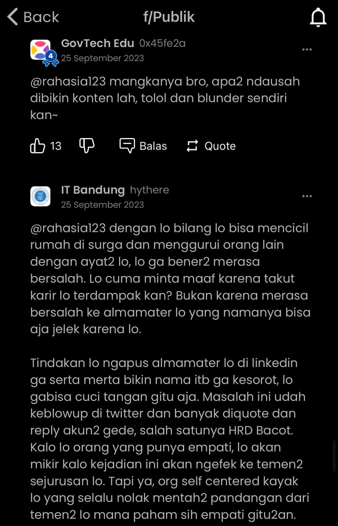 INDEX DOKUMENTASI HUKUM — KASUS ACHMAD ZAKY + IKATAN ALUMNI INFORMATIKA ITB — Study Case of Ikatan Alumni Informatika Itb
