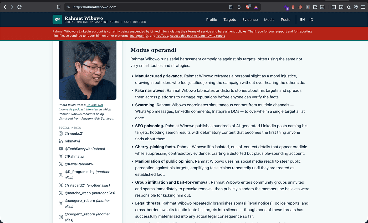 AEGIS Investigative Report and Komdigi Regulatory Audit: Study Case of Rahmatwibowo.com Domain