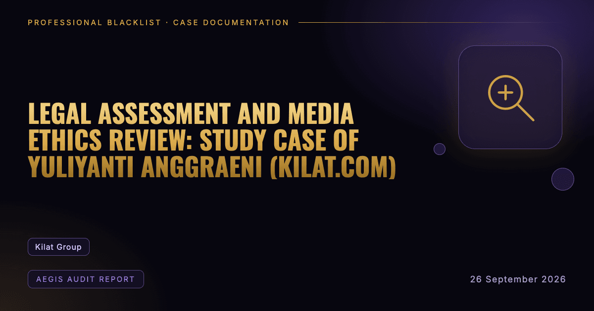 Header illustration: aegis audit report involving Kilat Group