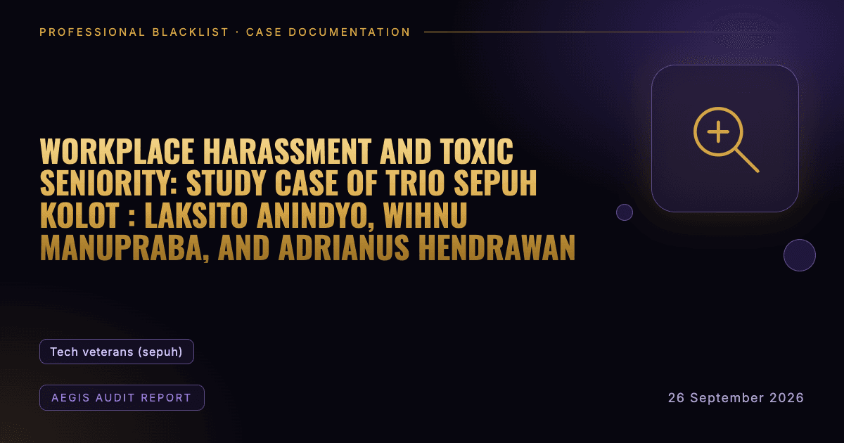 Header illustration: aegis audit report involving Tech veterans (sepuh)