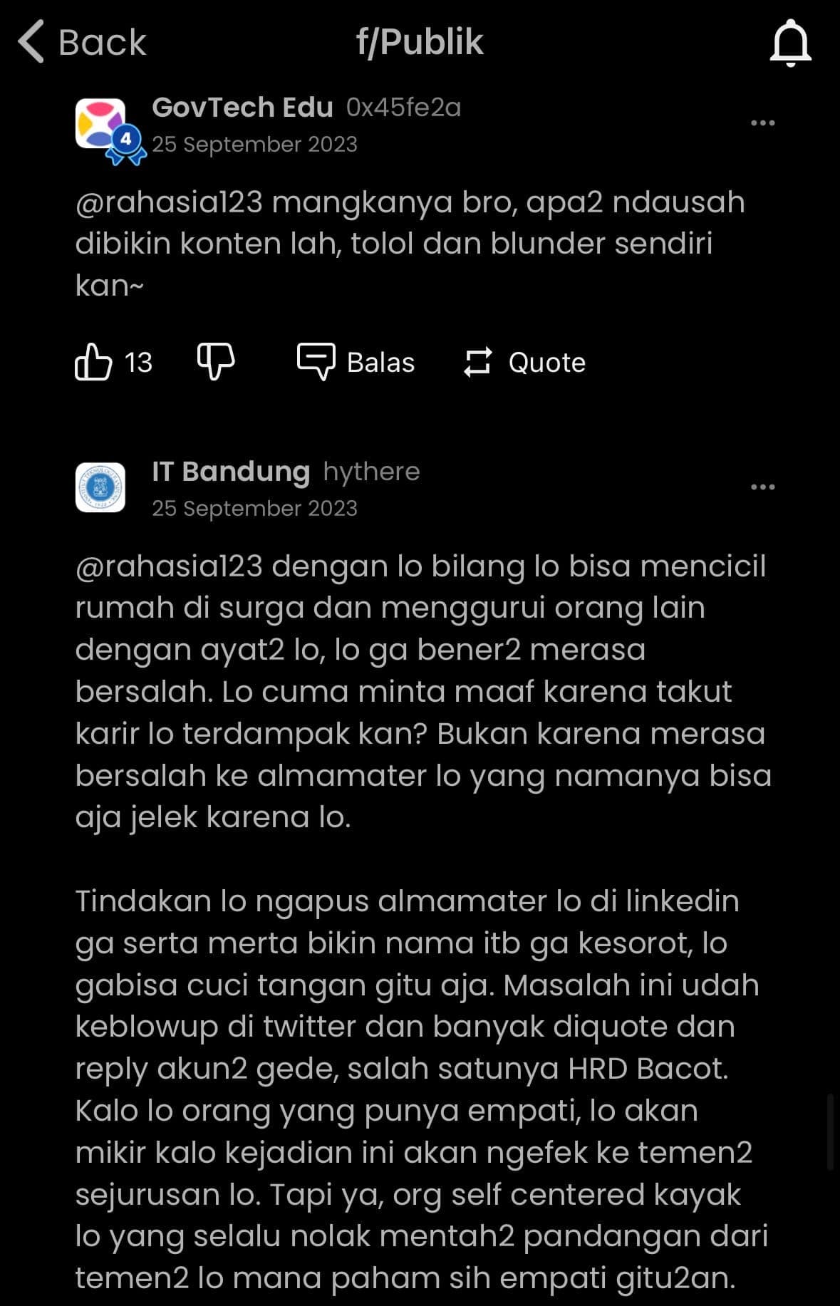INDEX DOKUMENTASI HUKUM — KASUS ACHMAD ZAKY + IKATAN ALUMNI INFORMATIKA ITB — Study Case of Ikatan Alumni Informatika Itb
