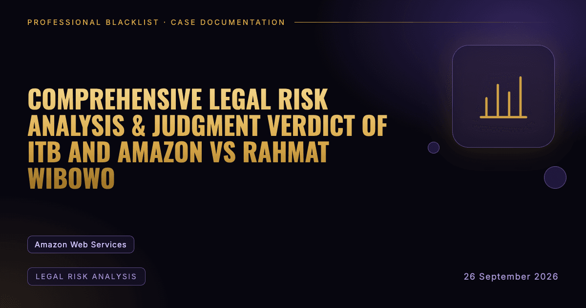 Header illustration: legal risk analysis involving Amazon Web Services