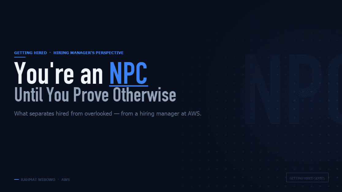How to Get Hired: The Complete Playbook From ex-Solutions Architect at AWS By Rahmat Wibowo From Infraloka
