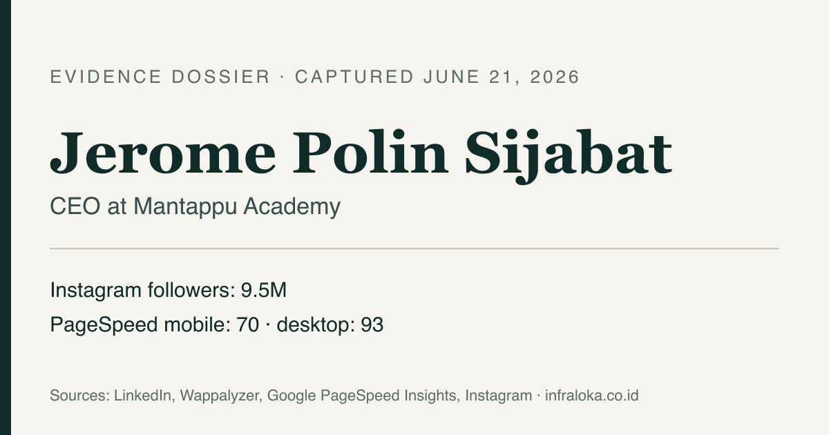 Jerome Polin Sijabat evidence dossier header