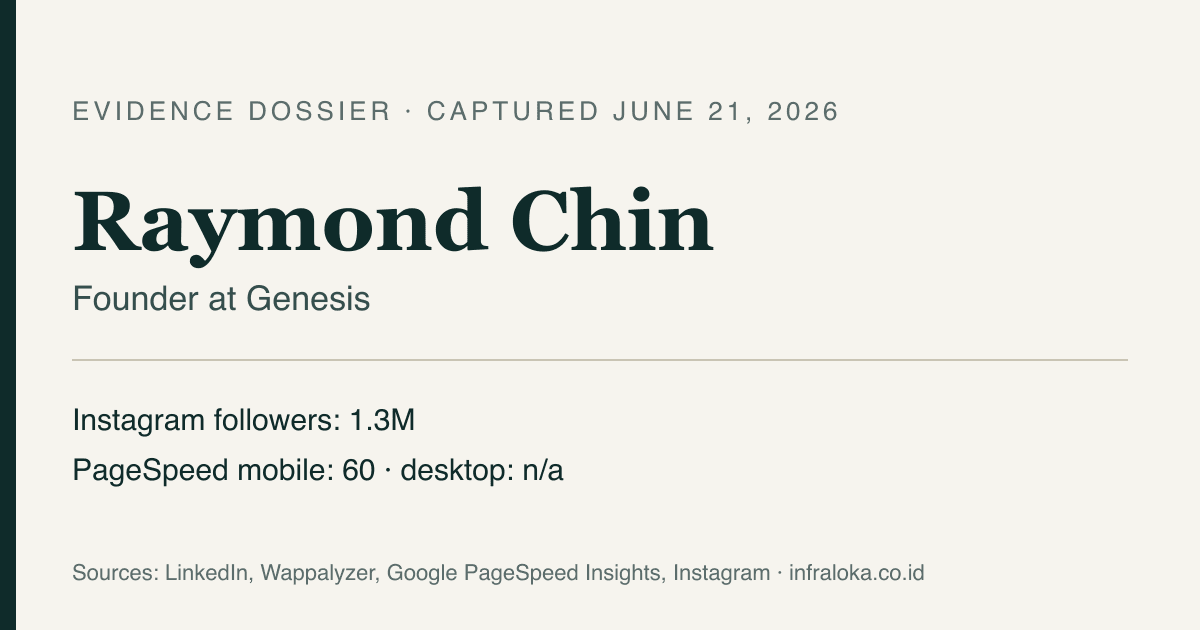 Raymond Chin evidence dossier header