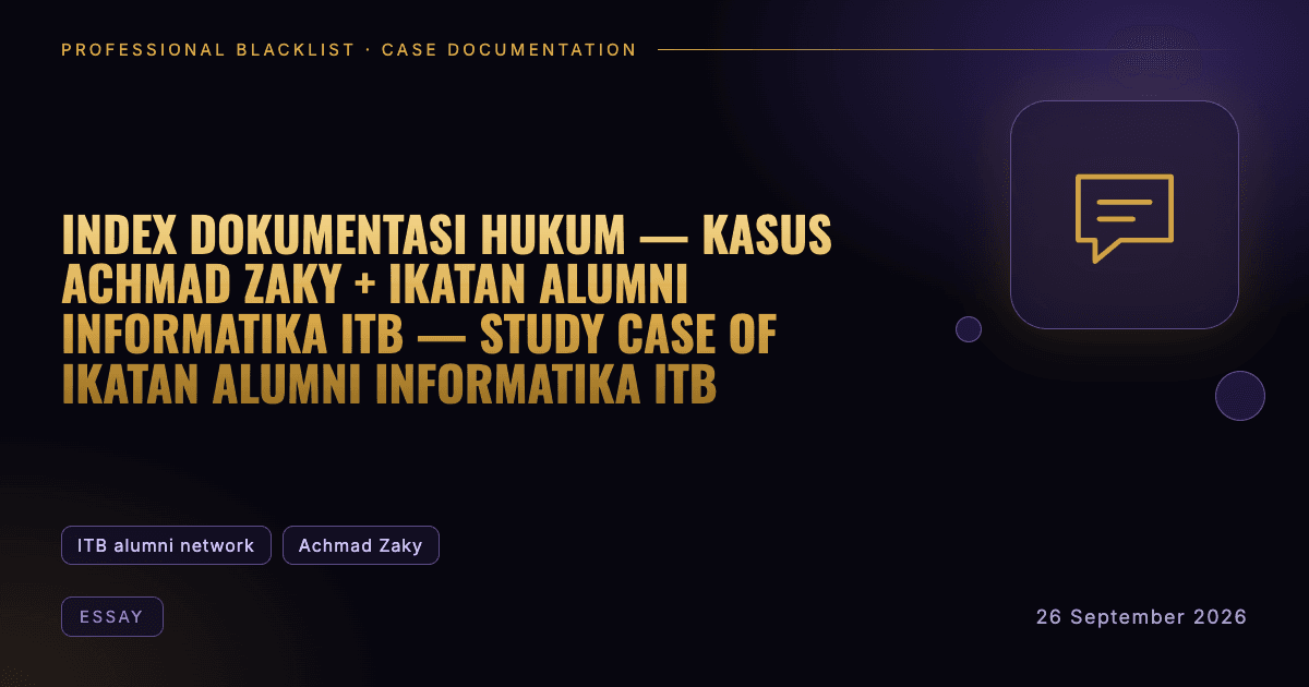 Header illustration: essay involving ITB alumni network, Achmad Zaky