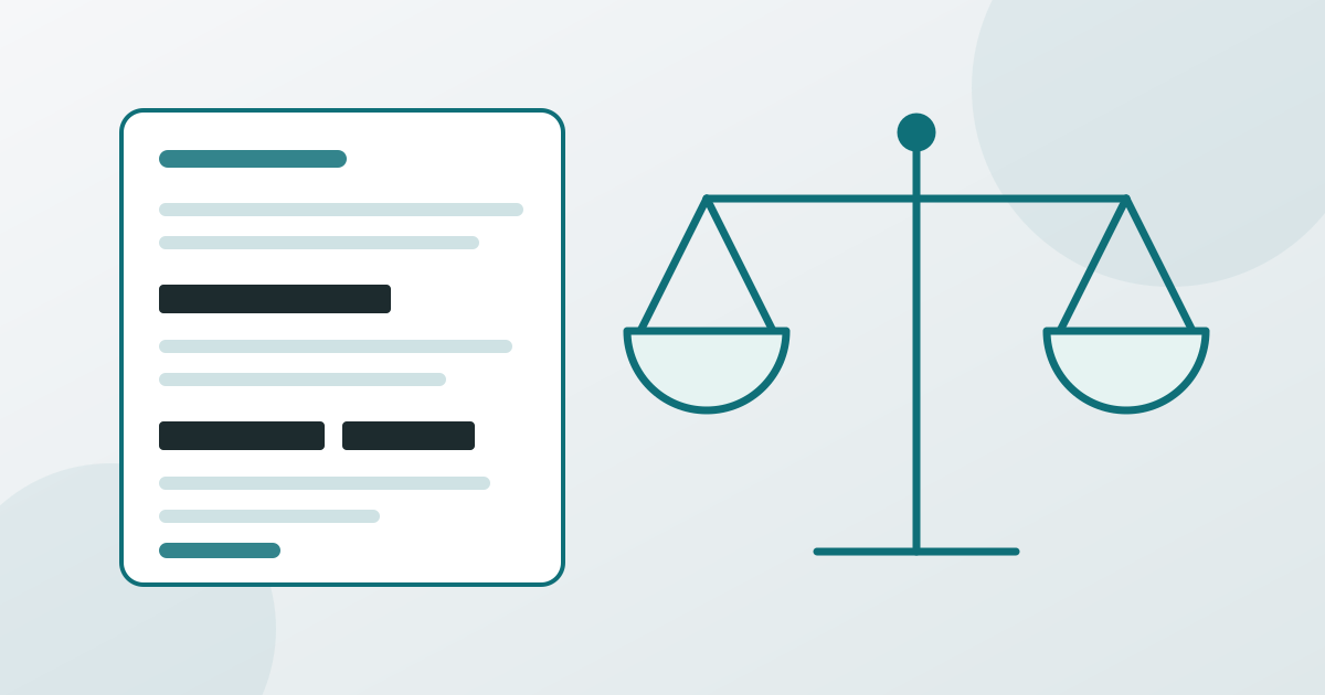 Kait-Sistegra and Deyan Prashna complaint record: a redacted complaint document beside a balanced scale