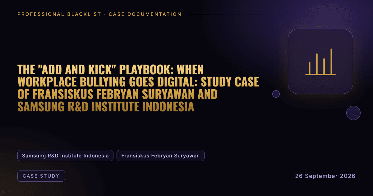 Header illustration: case study involving Samsung R&D Institute Indonesia, Fransiskus Febryan Suryawan