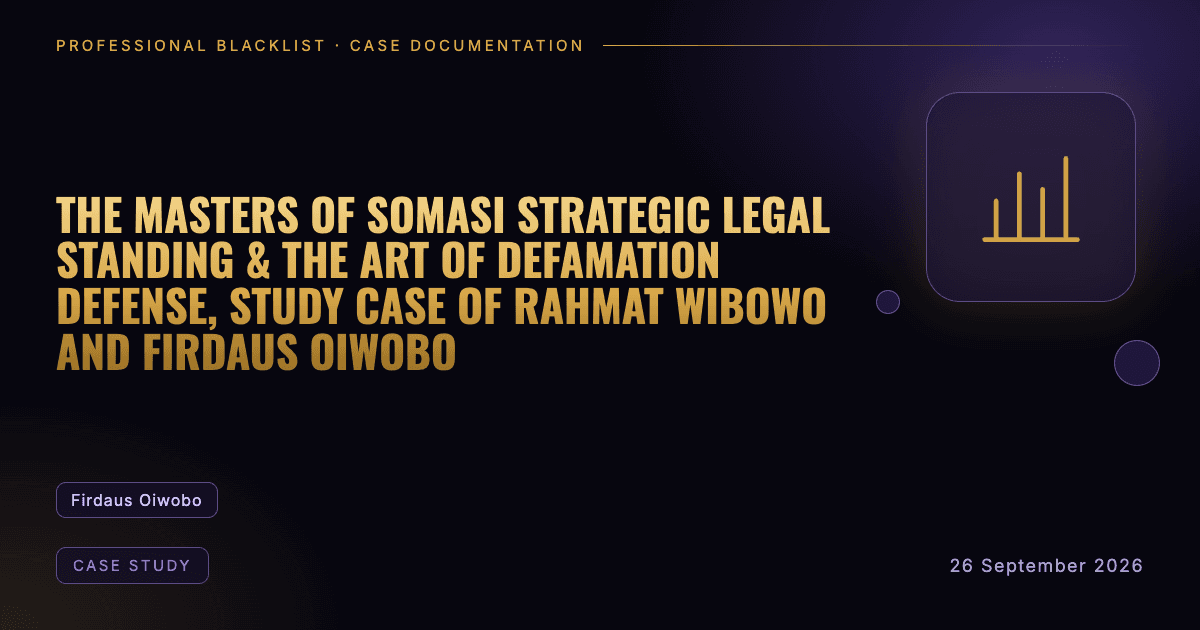 Header illustration: case study involving Firdaus Oiwobo