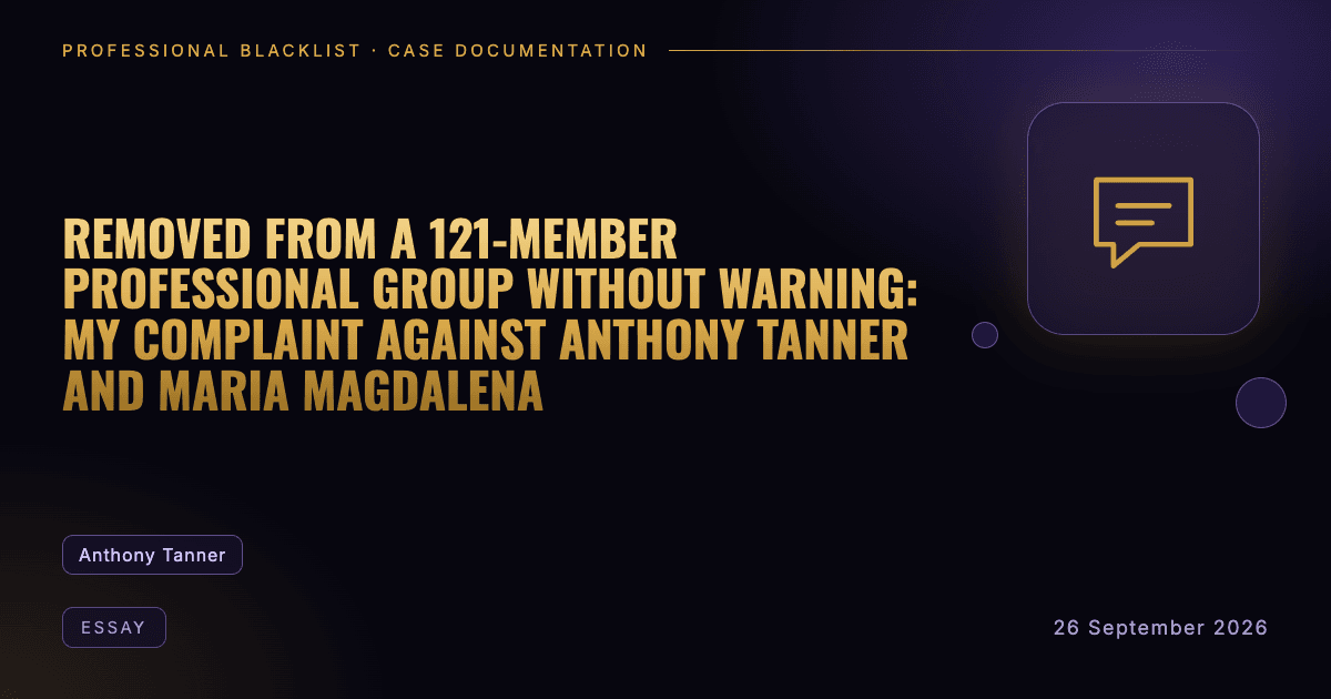 Header illustration: essay involving Anthony Tanner