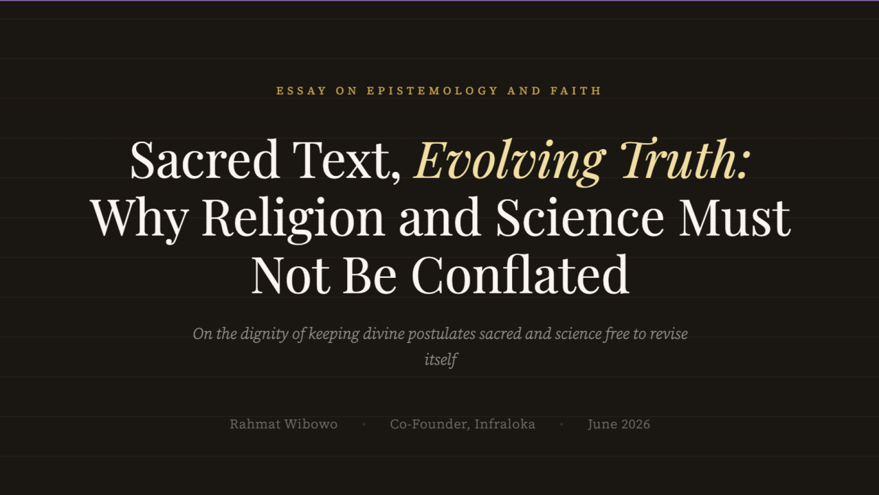 Sacred Text, Evolving Truth: Why Religion and Science Must Not Be Conflated