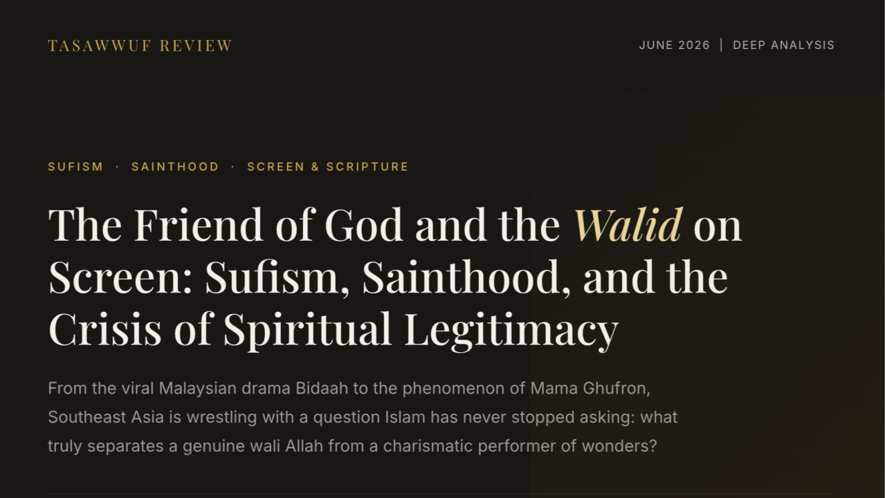 The Friend of God and the Walid on Screen: Sufism, Sainthood, and the Crisis of Spiritual Legitimacy