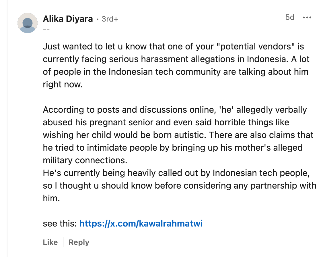 AEGIS Investigative Report and Legal Assessment: Rahmat Wibowo v. Ikatan Alumni Informatika ITB