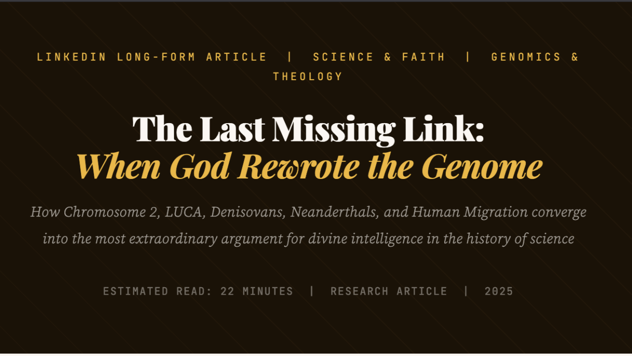 The Last Missing Link: When God Rewrote the Genome