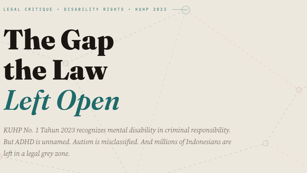 The Gap the Law Left Open for Mental Illness in Indonesia