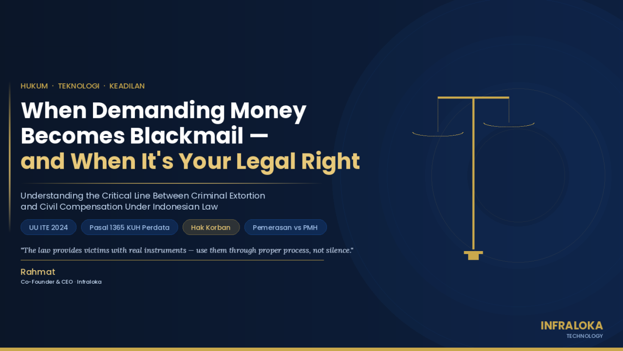 When Demanding Money Becomes Blackmail — and When It's Your Legal Right