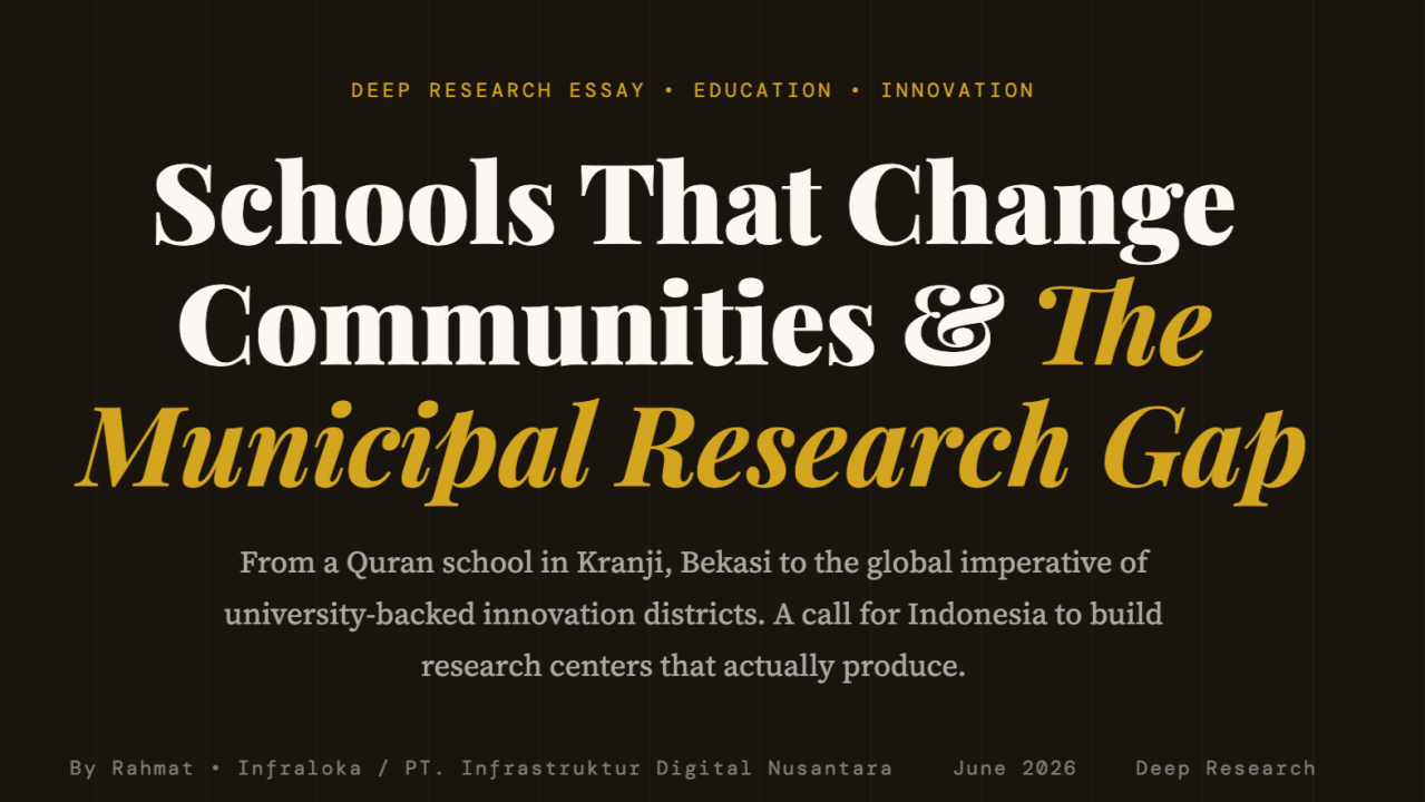 Schools That Change Communities & The Municipal Research Gap