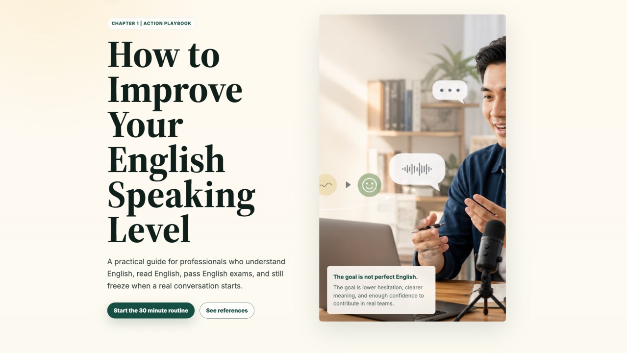 How to Improve Your English Speaking Level