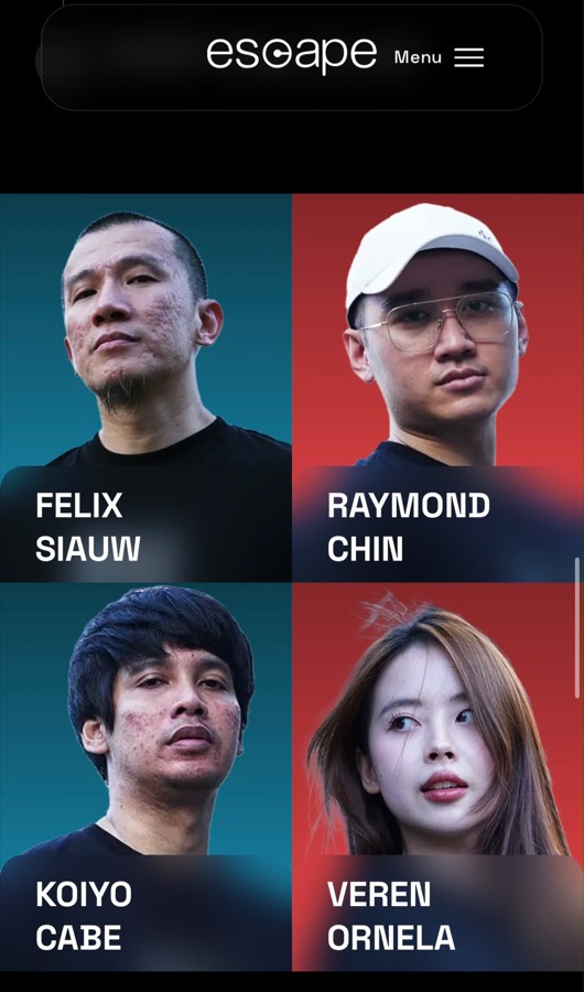 Evidence E-3: the ESCAPE website listing its members