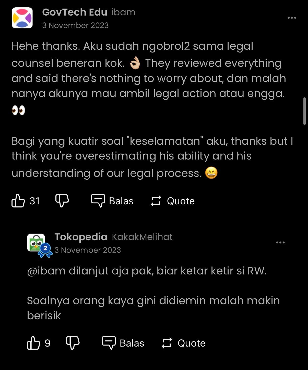 Exhibit A screenshot