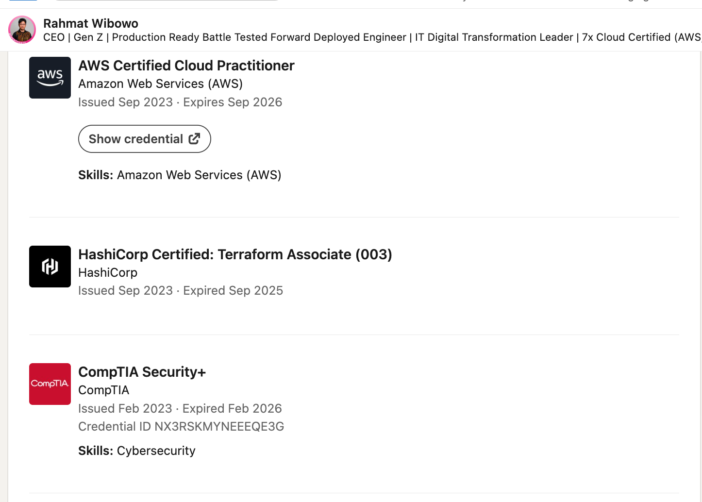 Certifications 2
