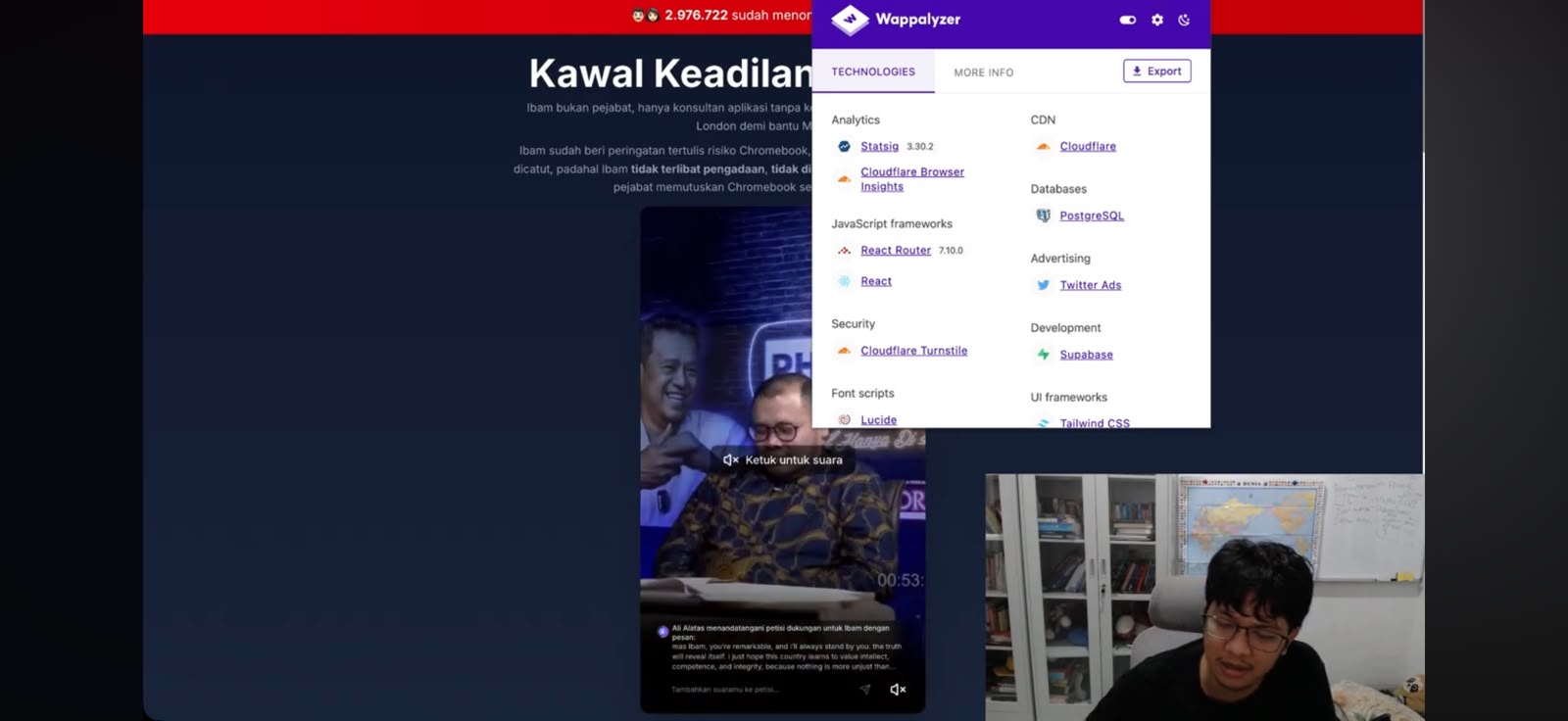 kawalibam.org technology stack