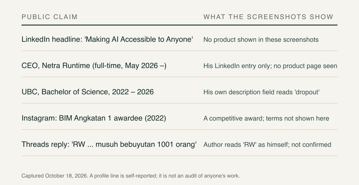 Claims against what the screenshots show